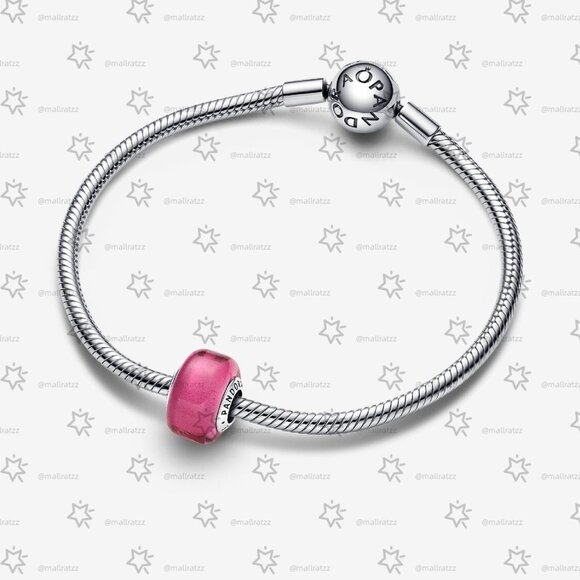 Pandora Pink Mini Murano Glass Charm - Picture 3 of 5